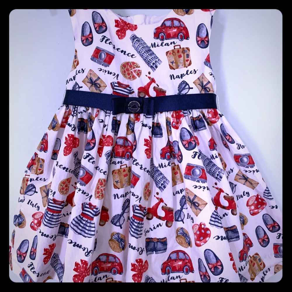Mayoral dress with Paris theme size 12 months